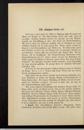 VII. Galizien 1916-17