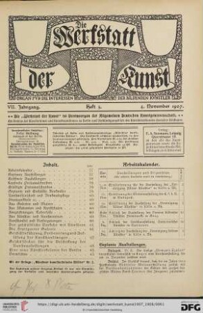 Heft 5 (4. November 1907)