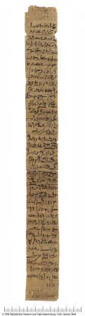 Demotischer Papyrus, Hochformat-Brief des Horos mit einem Versöhnungsversuch