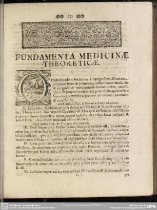 Fundamenta Medicinae Theoreticae