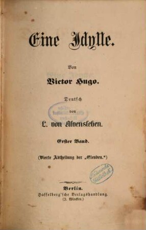 Die Elenden : Von Victor Hugo. Deutsch von L. von Alvensleben, 7