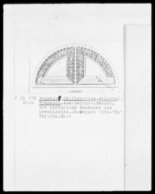 Wunstorf, Stiftskirche, Westportal, Tympanon