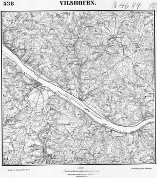 538 Vilshofen [Topographische Karte von Bayern 1:25.000 (Positionsblätter)]