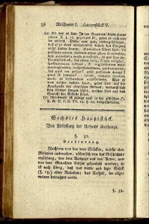 Sechstes Hauptstück. Von Abfassung des Urtheils überhaupt.