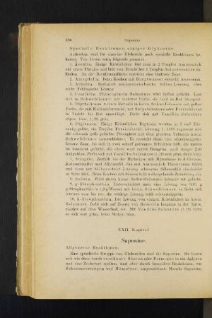 XXII. Kapitel. Saponine.