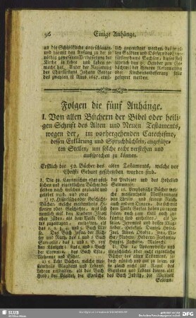 [Einige Anhänge]