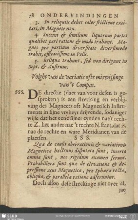 Volght van de variatie ofte miswiisinge van't Compas