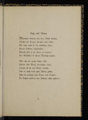 Katz und Maus