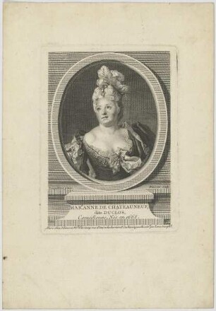 Bildnis der Mar. Anne de Chateauneuf