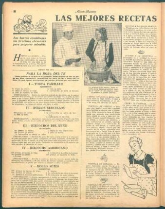 Las mejores recetas : Los huevos constituyen un precioso elemento para preparar minutas