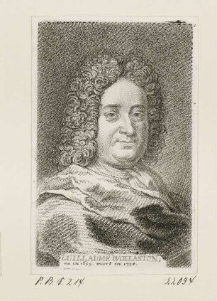 Guillaume Wollaston, aus: "Histoire des philosophes modernes"