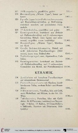 Keramik (Nr. 136-146)