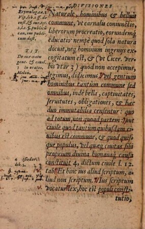 Divisiones in quatuor libros institutionum D. Justiniani Imp.