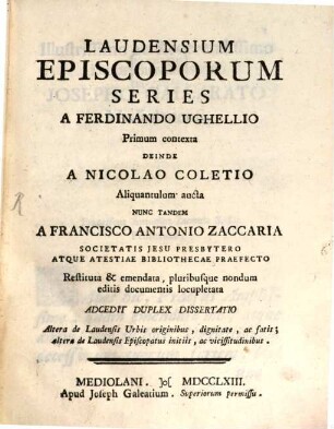 Laudensium Episcoporum series