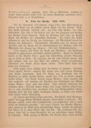 9. Otto der Große. 936-973.