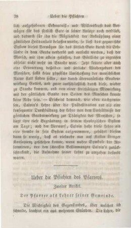 38-65 Ueber die Pflichten des Pfarrers : zweiter Artikel