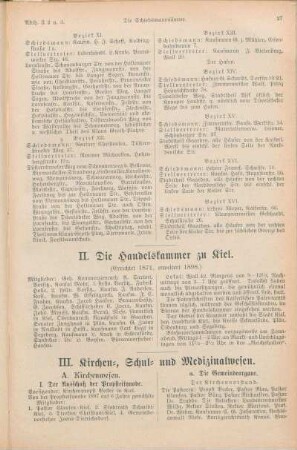 II. Die Handelskammer zu Kiel.