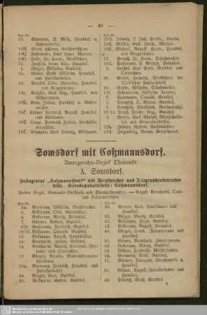 Somsdorf mit Coßmannsdorf