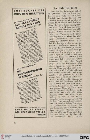 14: Der Futurist (1913)