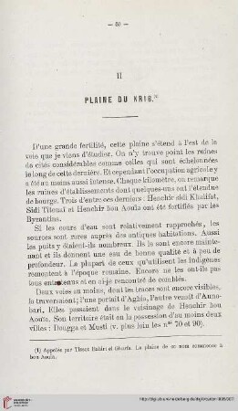 II. Plaine du Krib