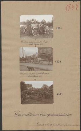 Durchmarsch französischer Truppen durch Couvin 1914