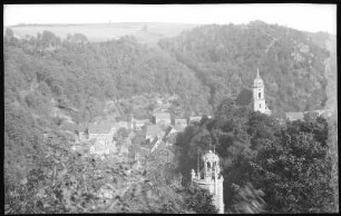 Tharandt. Blick auf Tharandt vom Königsplatz