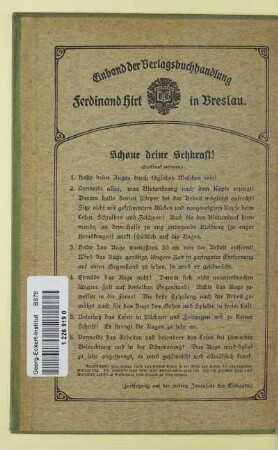 Schone deine Sehkraft!