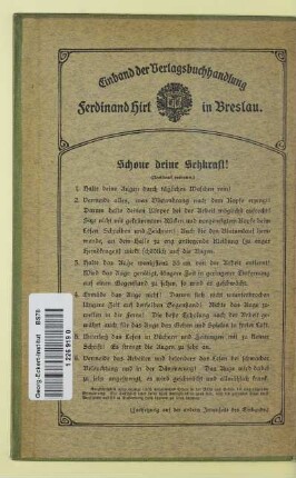 Schone deine Sehkraft!