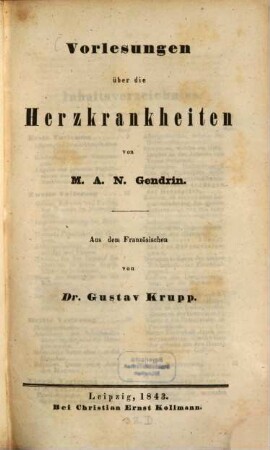 Vorlesungen über die Herzkrankheiten