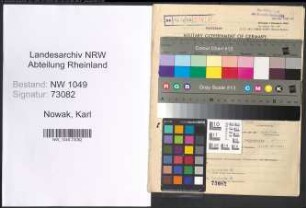 Entnazifizierung Karl Nowak , geb. 05.09.1920 (Polizeibeamter)