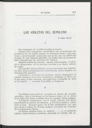 Las violetas del sepulcro
