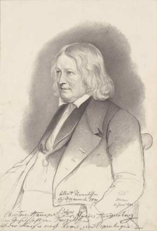 Bildnis Thorvaldsen, Bertel (1770-1844), Bildhauer
