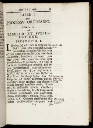 Liber I. De Processu Ordinario. Cap. I. De Libello Et Supplicatione.