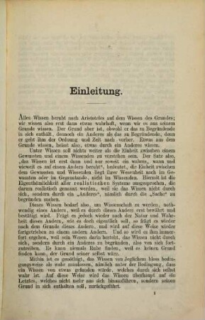 Der Satz des zureichenden Grundes