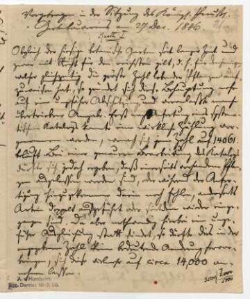 Sitzungsprotokoll und Manuskript zur Pflanzengeographie