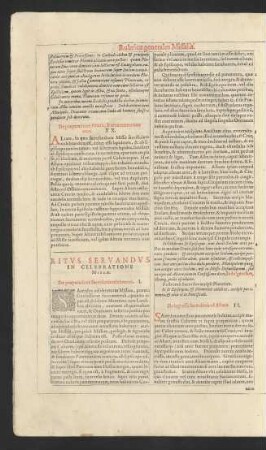 Ritus Servandus In Celebratione Miassae.