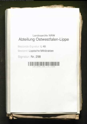 Einquartierung braunschweig-lüneburgischer Truppen in Lippe