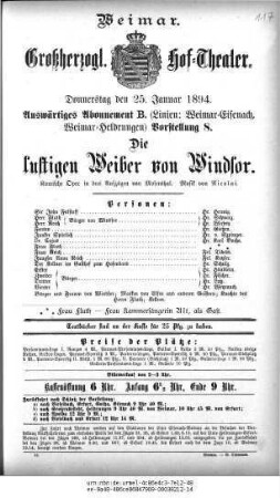 Die lustigen Weiber von Windsor