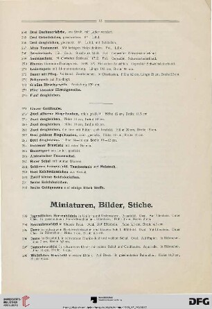 Miniaturen, Bilder, Stiche (Nr. 293-321)