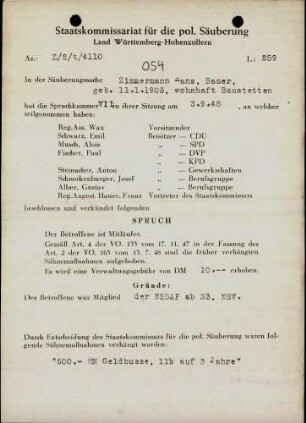 Zimmermann, Hans