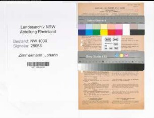 Entnazifizierung Johann Zimmermann, geb. 21.09.1909 (Regierungsangest.)