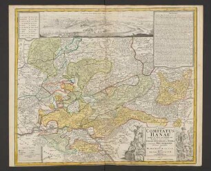 S. R. Imp. Comitatus Hanau proprie sic dictus cum singulis suis Praefecturis; ut et Comitatus Soms Budingen et Nidda cumreliqua Wetteravia et vicinis Regionibus