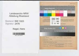 Entnazifizierung Hans Nagel , geb. 30.12.1899 (Kaufmann)