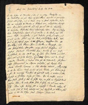 Brief von Ferdinand Krauss aus Groenkloof, Südafrika