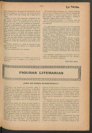 Figuras literarias : ¿Era un genio almafuerte?