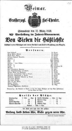 Von Sieben die Häßlichste
