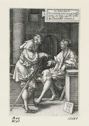 Amnon und Jonadab, Blatt 1 der Folge "Geschichte von Amnon und Tamar"