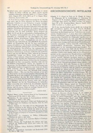198-204 [Rezension] Schmitt, F. S., Analecta Anselmiana