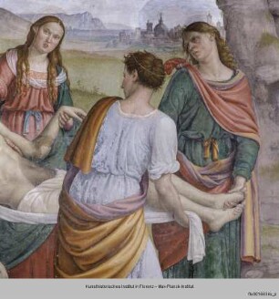 Glorie des heiligen Augustinus und Grablegung Christi : Grablegung Christi