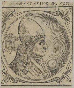 Bildnis von Papst Anastasius IV.